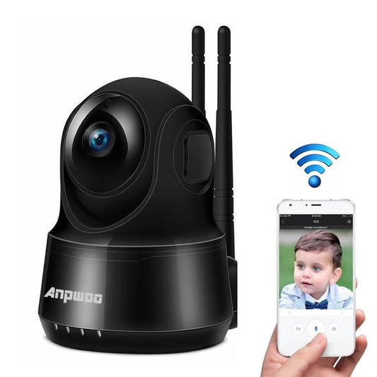 Guardian 2.0MP WiFi IP Camera – 1080P HD, Motion Detection, Night Vision – Black, Smart Home Security Camera
