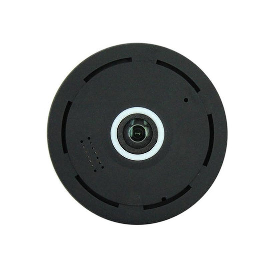 Mobile-Controlled 360° Panoramic Camera with TF Card Slot – 1280×960P HD, Black, Wireless Security Surveillance