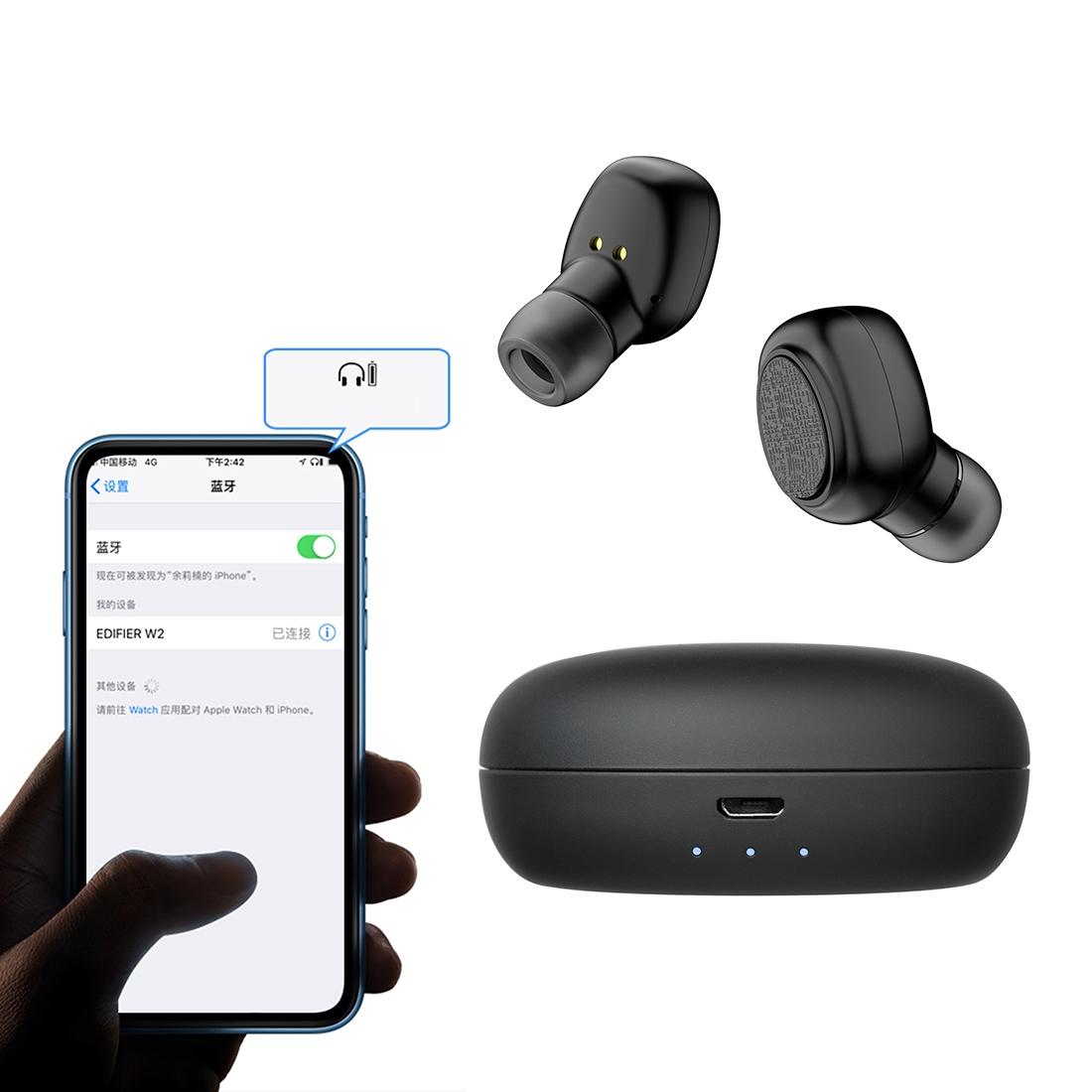 Wireless Stereo Bluetooth Headset V5.0 – True Wireless TWS Earbuds with Charging Case