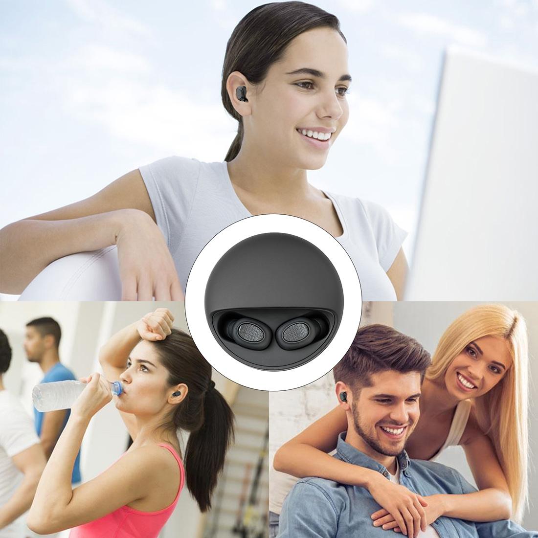 Wireless Stereo Bluetooth Headset V5.0 – True Wireless TWS Earbuds with Charging Case