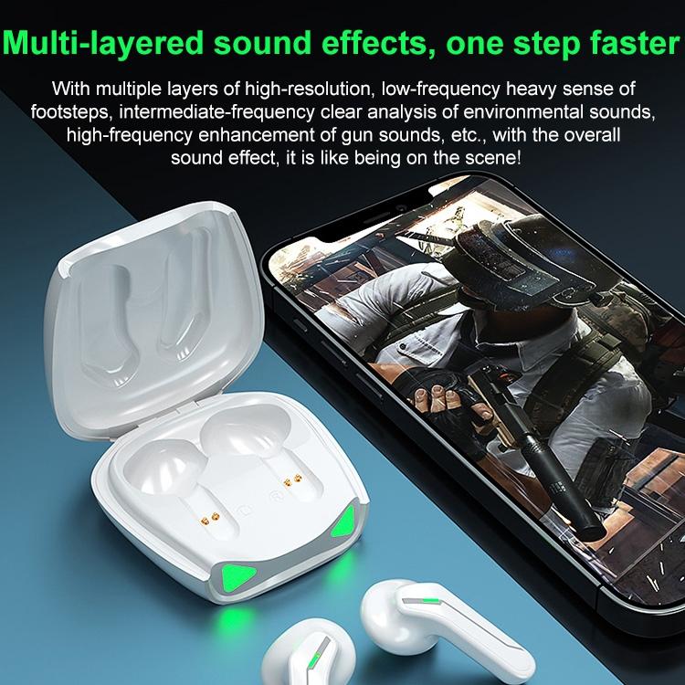 XT85 TWS Wireless Gaming Bluetooth Earphones – Black, Low-Latency, In-Ear Design for Immersive Gaming Audio