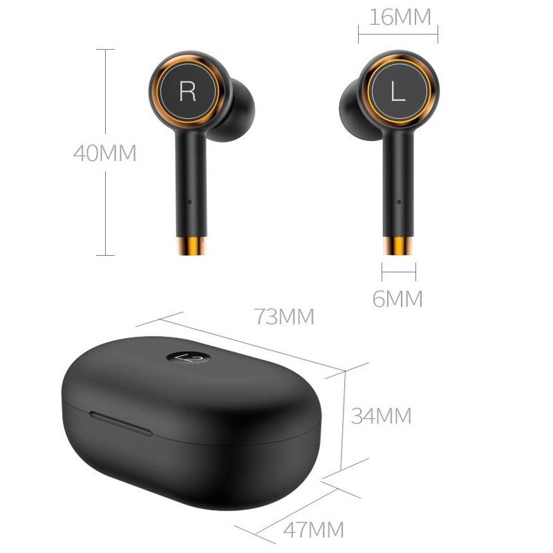 Wireless Bluetooth 5.0 Earbuds with Charging Case – In-Ear Stereo Sound, Touch Control – Universal Compatibility