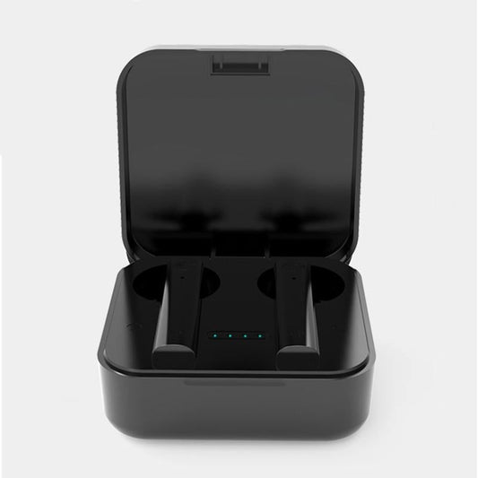 Wireless Dual Mic Noise-Cancelling Earbuds – Bluetooth 5.0 with Charging Case – Black In-Ear Headphones for Clear Calls & Music