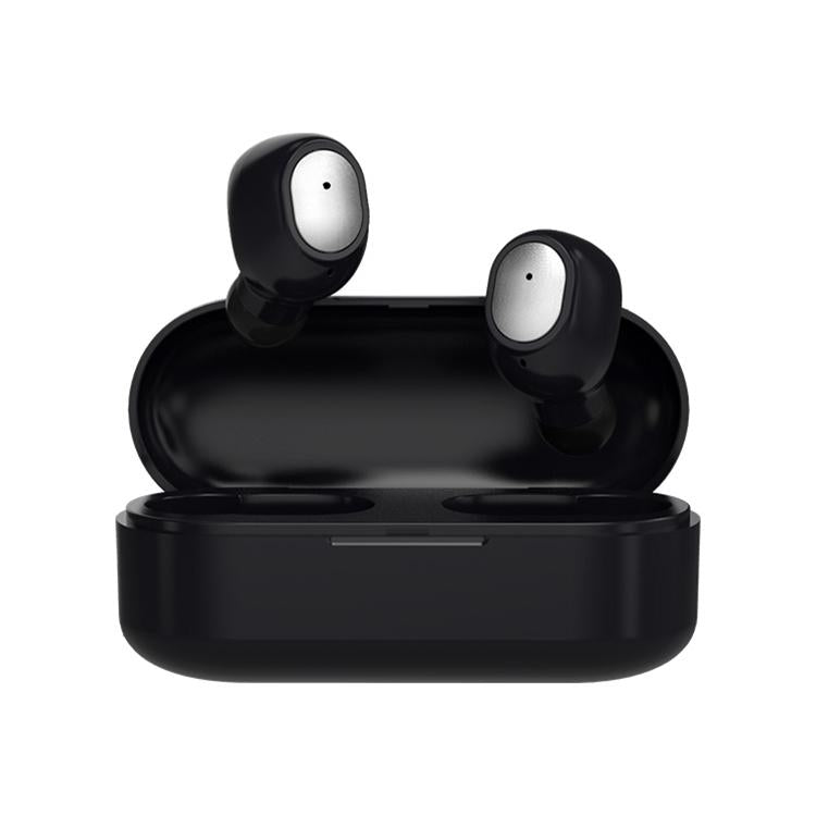 Wireless Sports Bluetooth 5.0 Earphones – Binaural Stereo Sound, Sweatproof, Secure Fit – Black
