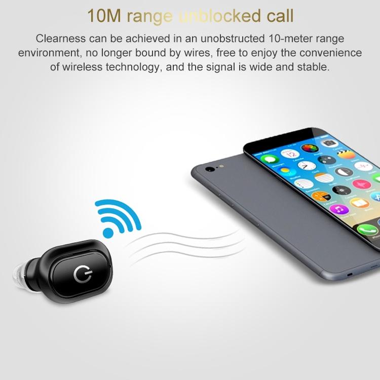 Wireless Bluetooth 5.0 Single In-Ear Earphone – Black