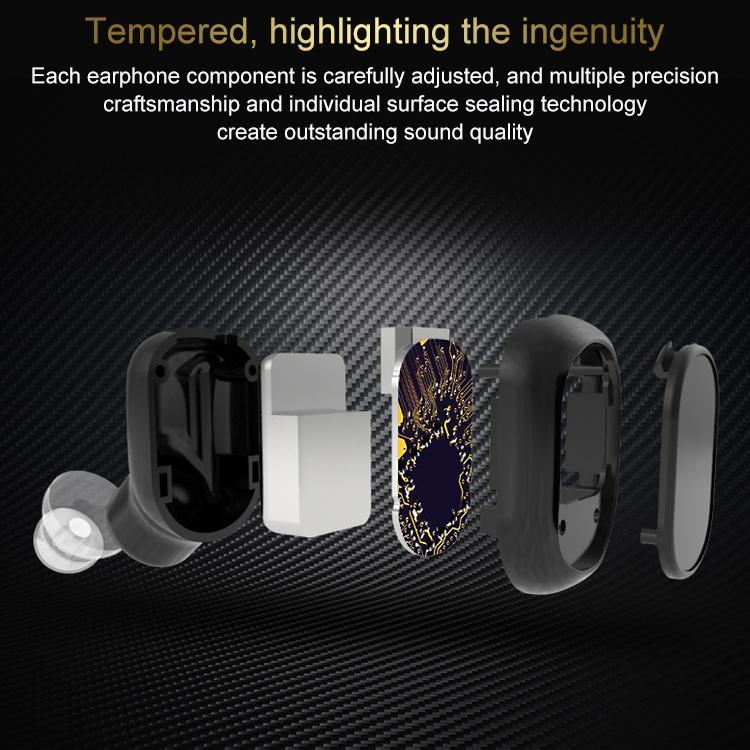 Wireless Bluetooth 5.0 Single In-Ear Earphone – Black