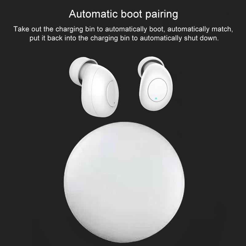 J1 TWS Wireless Earphones with LED Charging Case – Black. True Wireless Stereo Earbuds