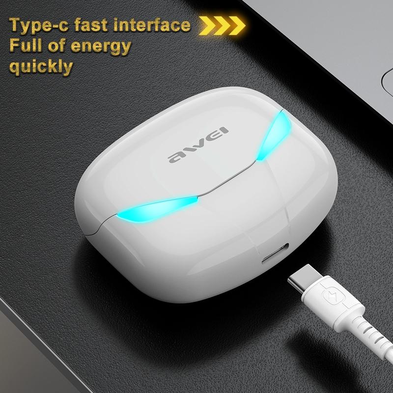 T35 Waterproof TWS Bluetooth 5.0 Headset with Charging Case – Black, In-Ear Wireless Earbuds with Mic for Music & Calls