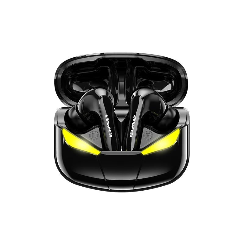 T35 Waterproof TWS Bluetooth 5.0 Headset with Charging Case – Black, In-Ear Wireless Earbuds with Mic for Music & Calls