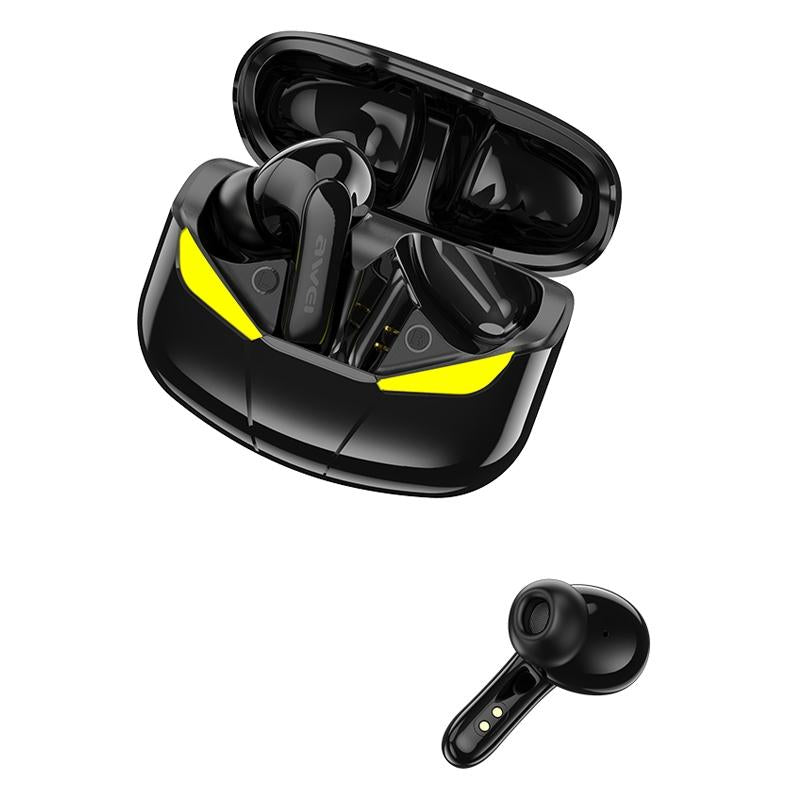 T35 Waterproof TWS Bluetooth 5.0 Headset with Charging Case – Black, In-Ear Wireless Earbuds with Mic for Music & Calls