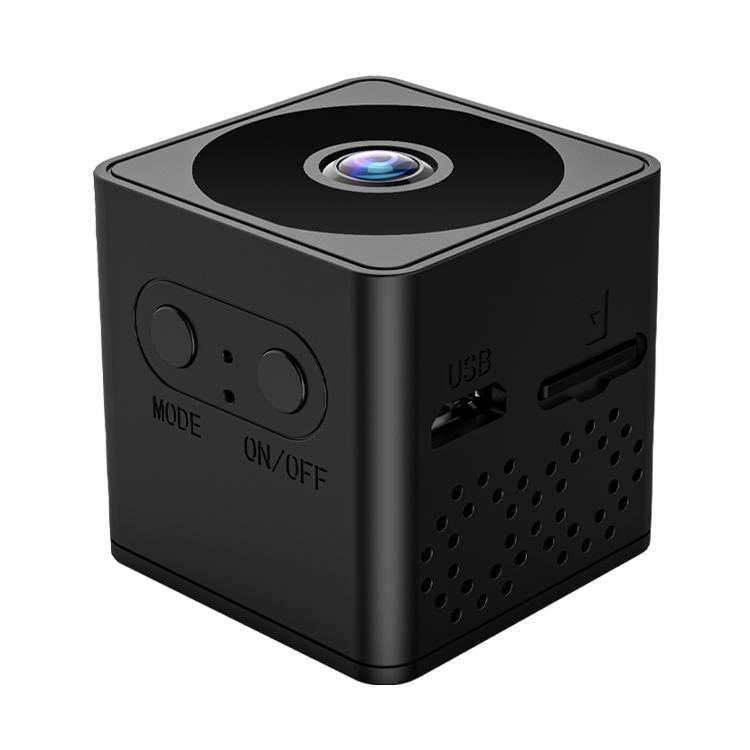 Mini WiFi Action Camera – Night Vision, Motion Detection, HD Video, Portable Security Cam – Black