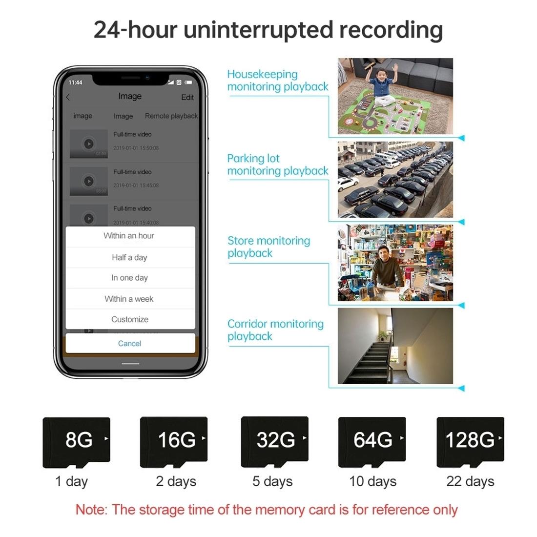 Mini WiFi Action Camera – Night Vision, Motion Detection, HD Video, Portable Security Cam – Black