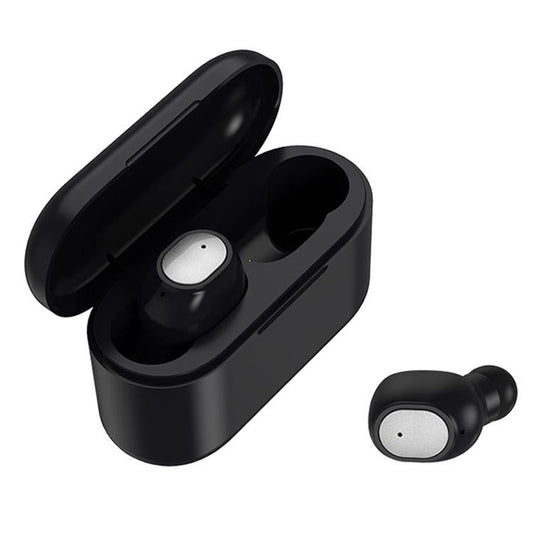 Wireless Bluetooth 5.0 Binaural Stereo Earphones – Automatic Pairing, Black, True Wireless