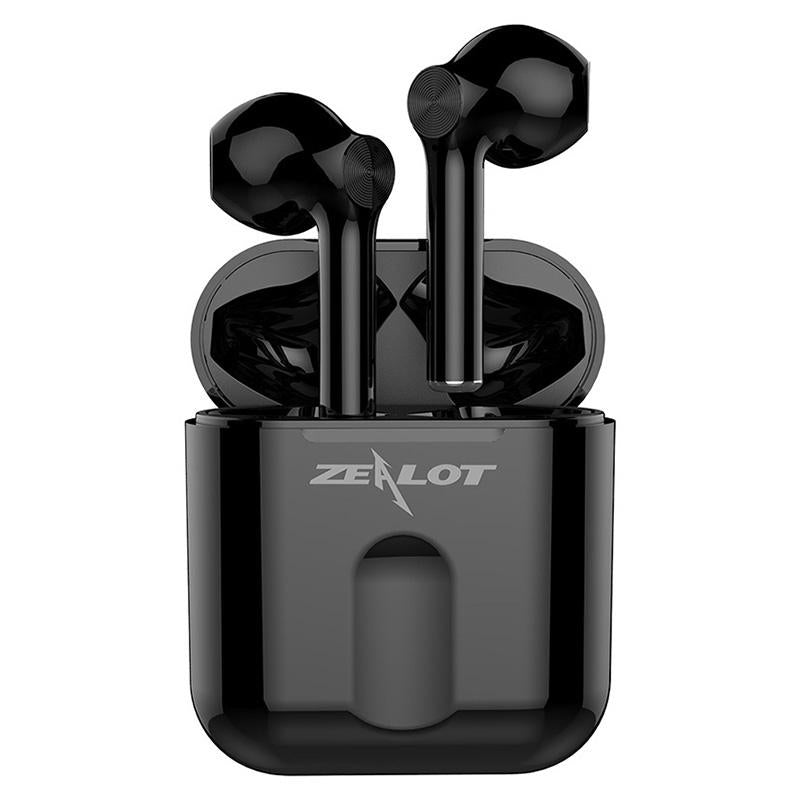 Wireless Bluetooth 5.0 Earbuds with Charging Case – Black, TWS In-Ear Headphones for Music & Calls