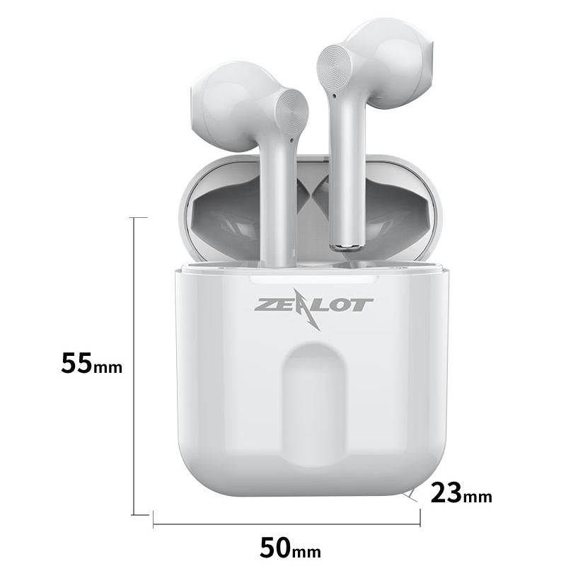 Wireless Bluetooth 5.0 Earbuds with Charging Case – Black, TWS In-Ear Headphones for Music & Calls