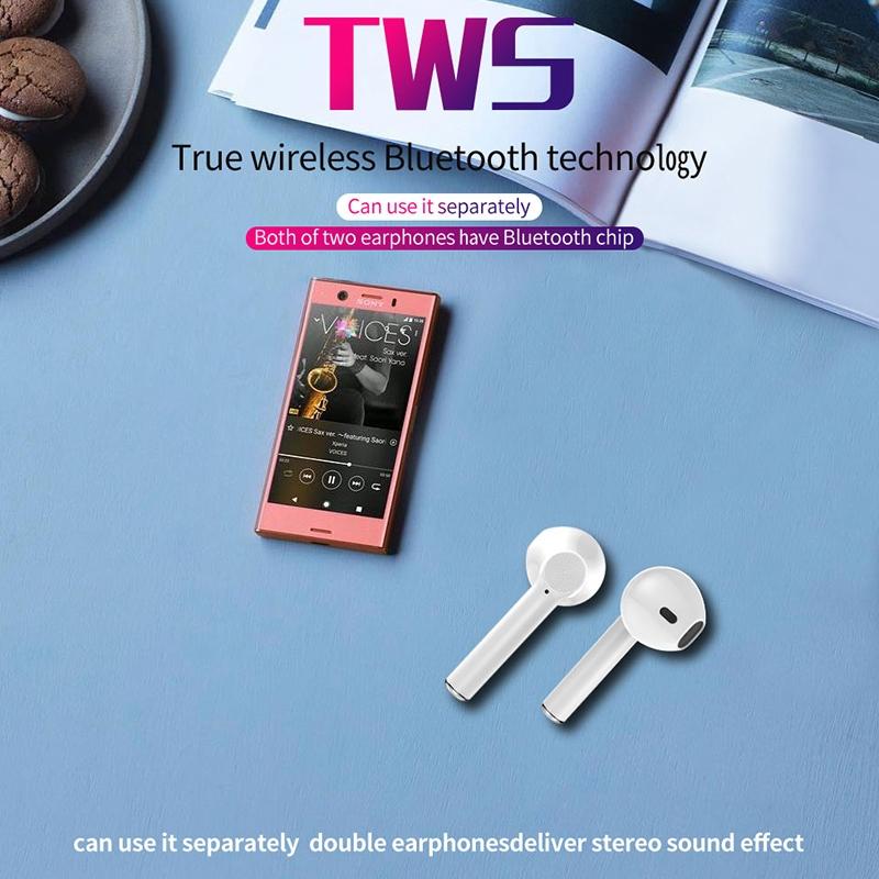 Wireless Bluetooth 5.0 Earbuds with Charging Case – Black, TWS In-Ear Headphones for Music & Calls
