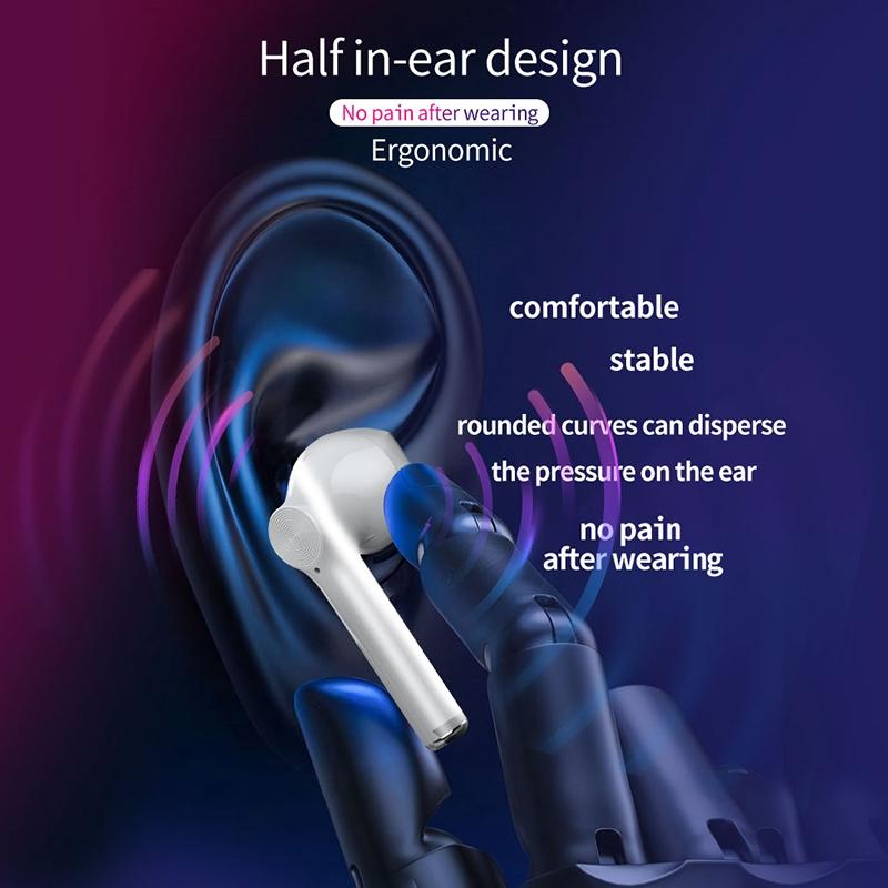 Wireless Bluetooth 5.0 Earbuds with Charging Case – Black, TWS In-Ear Headphones for Music & Calls