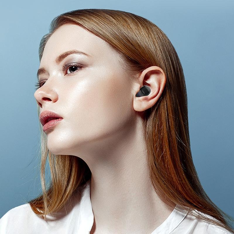 Waterproof Touch Wireless Bluetooth Earphones with Charging Box – Bluetooth 5.0, Black, In-Ear Design for Music & Calls