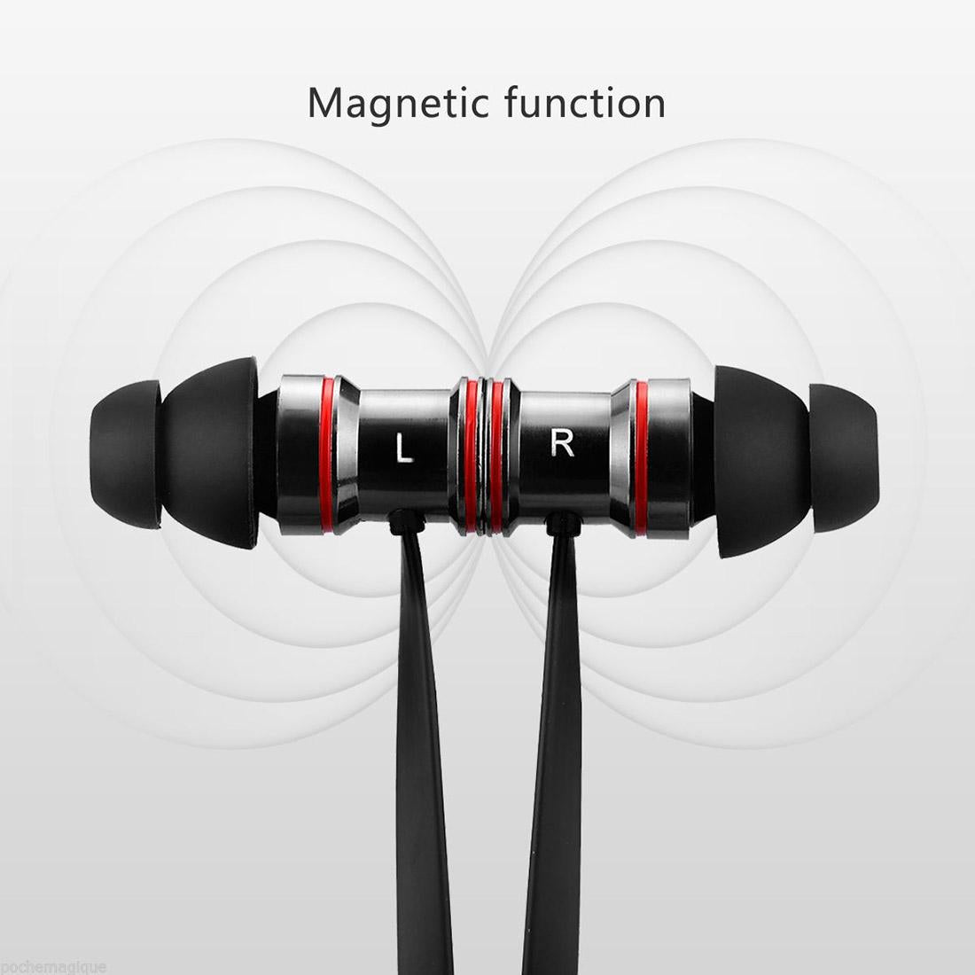 Waterproof Magnetic Sports Earbuds with Mic – Wireless Bluetooth 4.1 – Model IP7G9654B