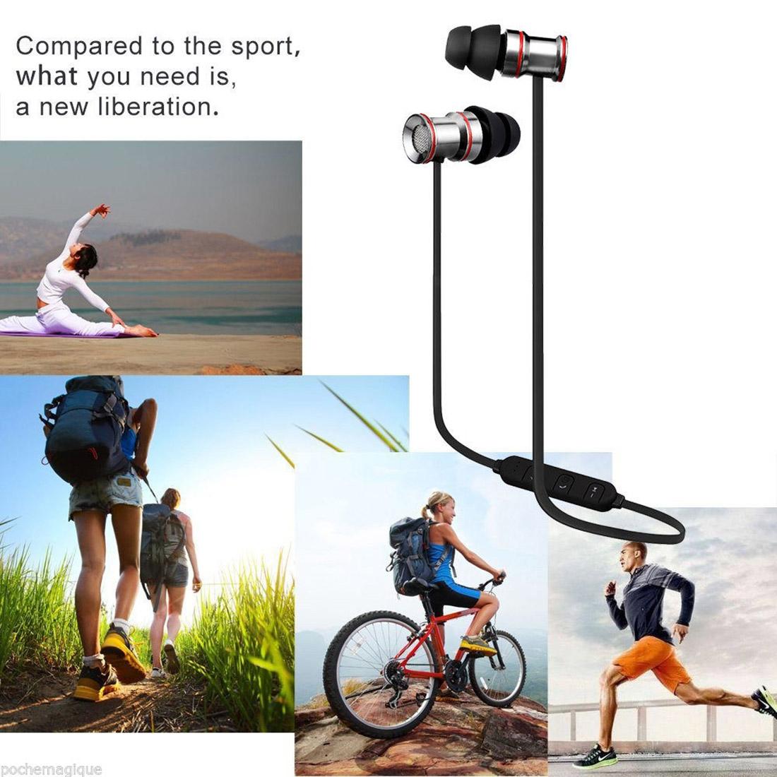Waterproof Magnetic Sports Earbuds with Mic – Wireless Bluetooth 4.1 – Model IP7G9654B