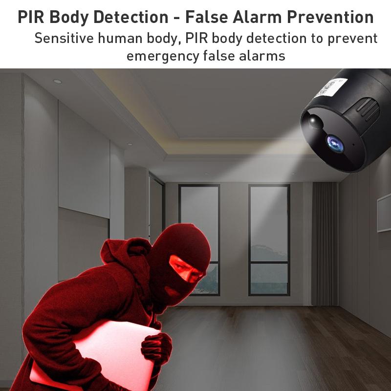 Smart WiFi Camera – Night Vision, Two-Way Audio, Black, HD Wireless Security