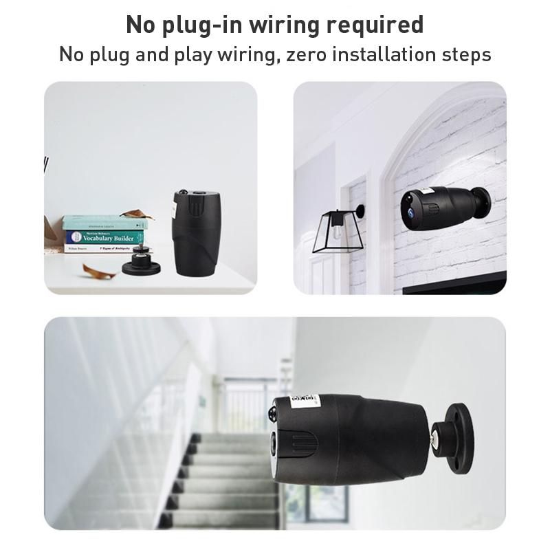 Smart WiFi Camera – Night Vision, Two-Way Audio, Black, HD Wireless Security