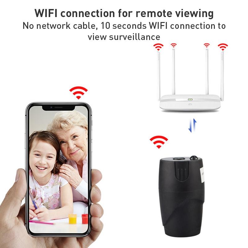Smart WiFi Camera – Night Vision, Two-Way Audio, Black, HD Wireless Security