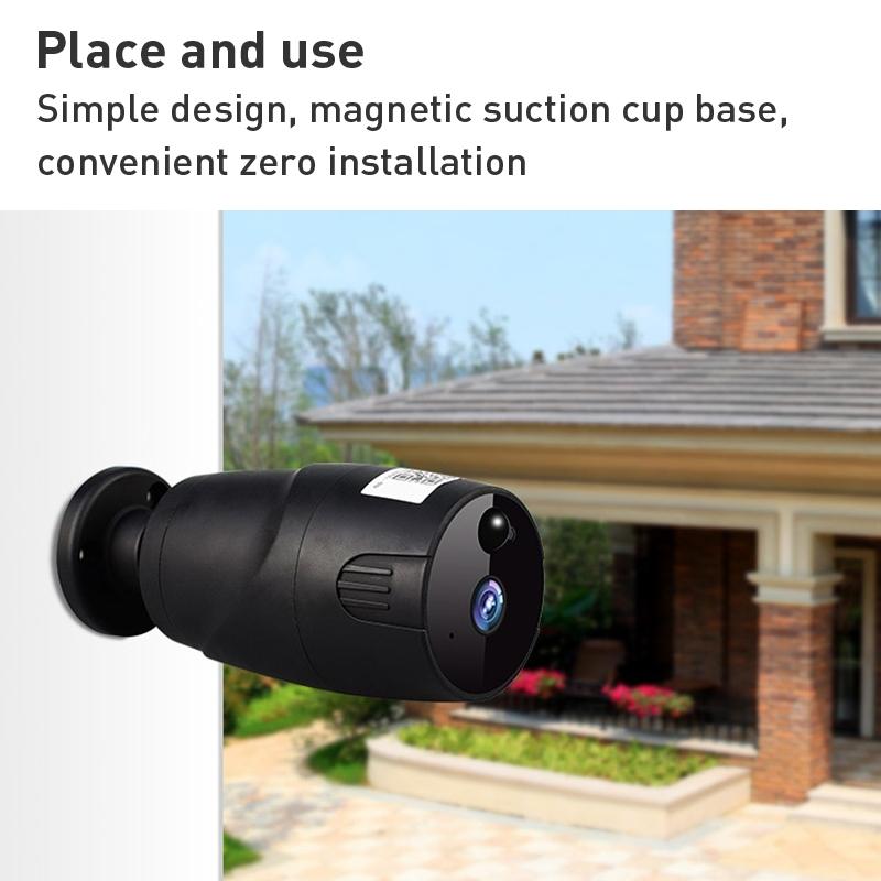 Smart WiFi Camera – Night Vision, Two-Way Audio, Black, HD Wireless Security