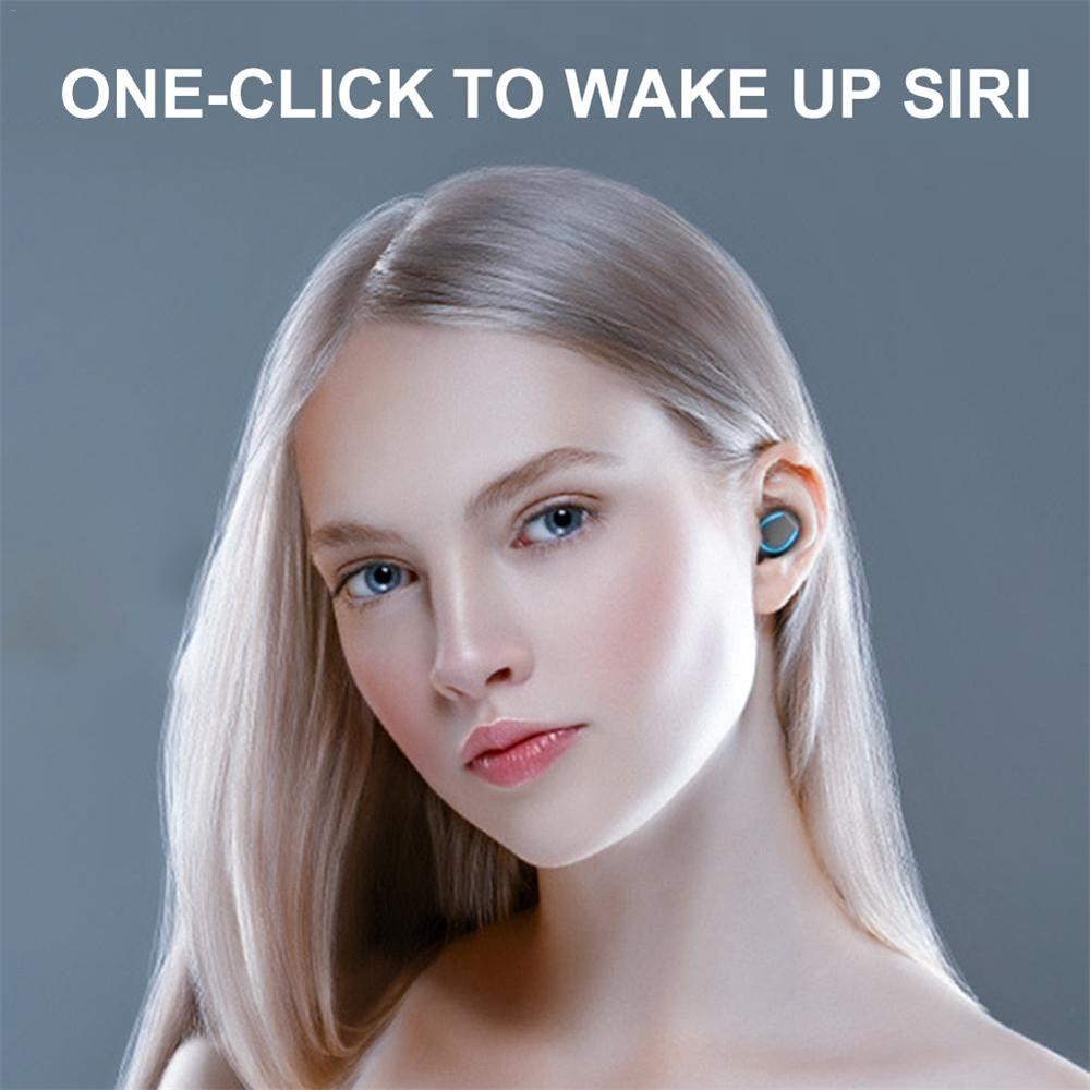 Bluetooth Noise Cancelling Earphones with Touch Control & Charging Case – Black