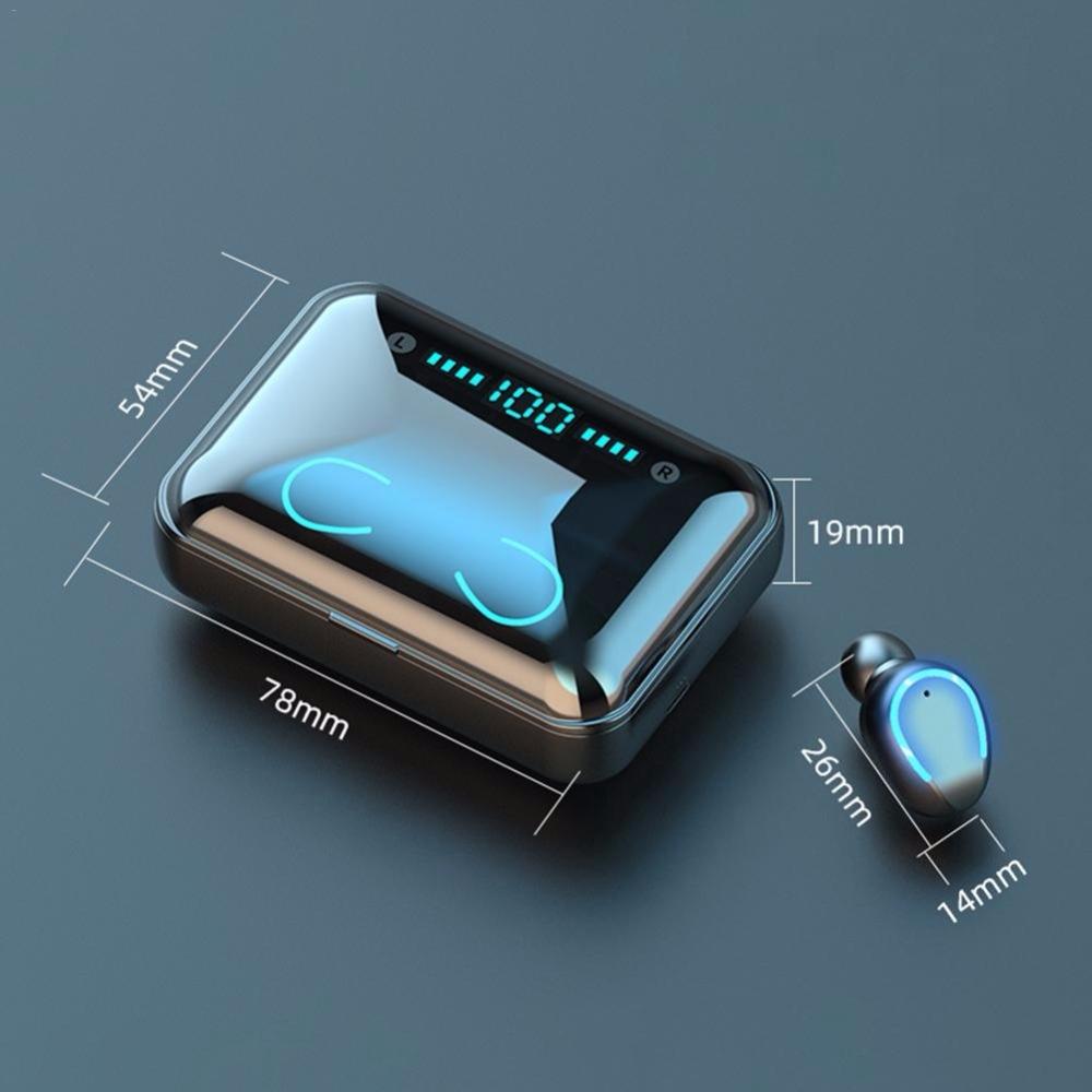 Bluetooth Noise Cancelling Earphones with Touch Control & Charging Case – Black