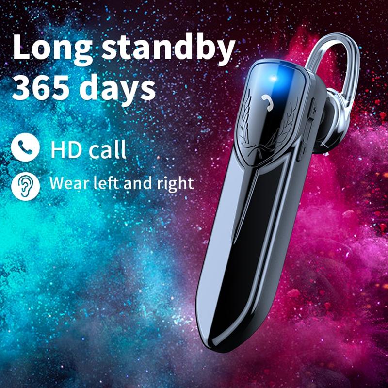 Bluetooth Earphone with CVC Noise Reduction – Unilateral In-Ear Design, Black