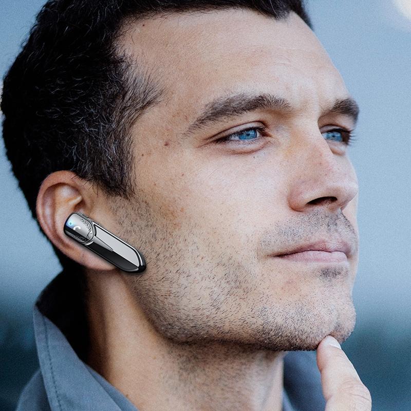Bluetooth Earphone with CVC Noise Reduction – Unilateral In-Ear Design, Black