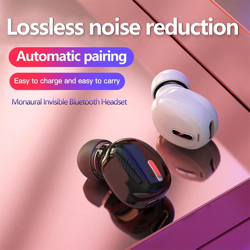 X9 Mini In-Ear Unilateral Bluetooth Earphone – Wireless 5.0 Single-Ear Headset with Mic, Black