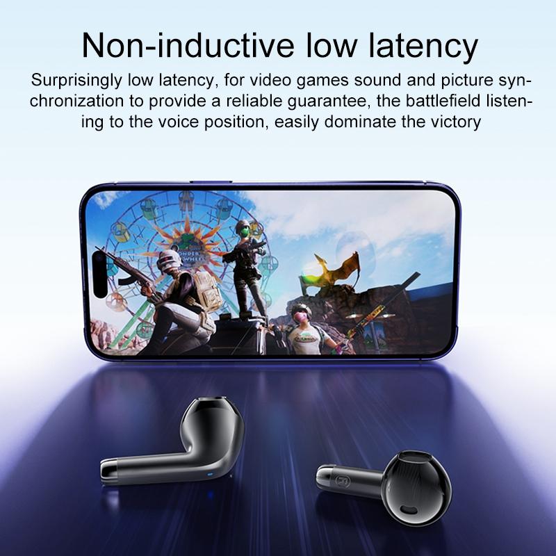 Wireless Bluetooth 5.0 TWS Earbuds with Charging Case – Black