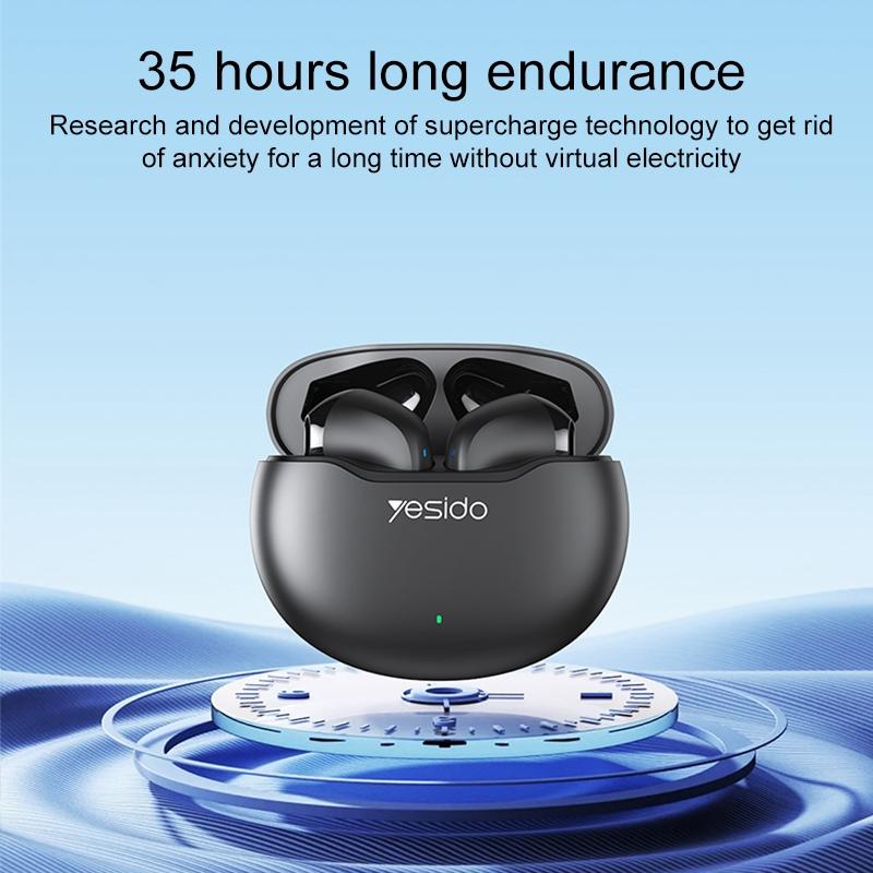 Wireless Bluetooth 5.0 TWS Earbuds with Charging Case – Black