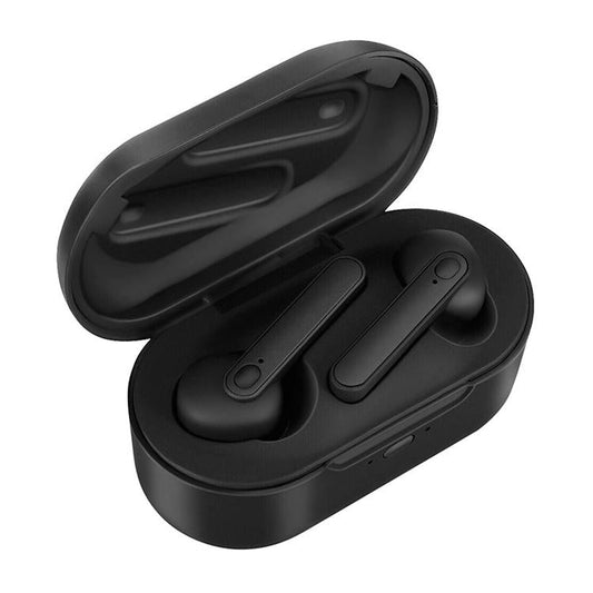 Waterproof Bluetooth 5.0 Earphones – TWS Wireless Earbuds with Magnetic Charging Box, Noise Isolation & Secure Fit – Black