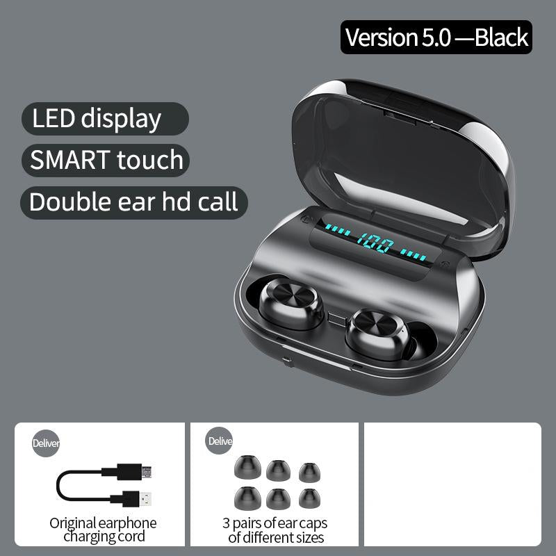Wireless Noise-Cancelling Bluetooth Earbuds with Charging Case – Hi-Fi Sound, Long Battery Life, Touch Control
