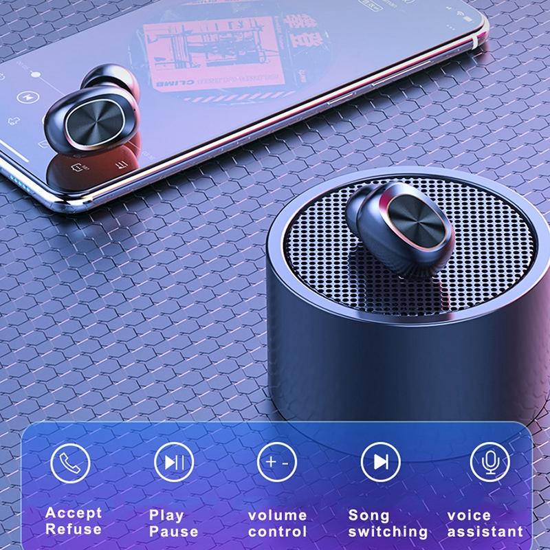 Wireless Noise-Cancelling Bluetooth Earbuds with Charging Case – Hi-Fi Sound, Long Battery Life, Touch Control
