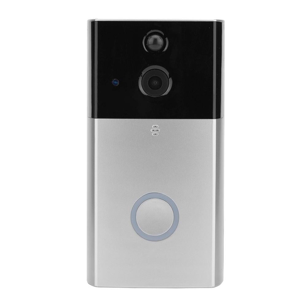 HD 720P Smart WiFi Video Doorbell – Motion Detection, Night Vision, Intercom, TF Card Support – iOS & Android App – Black