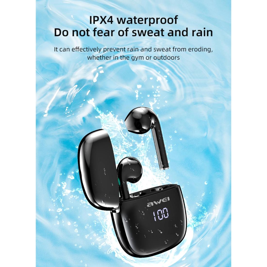 T28P Wireless TWS Sports Headset – Bluetooth 5.0, LED Display, Charging Case, Sweatproof, Low Latency