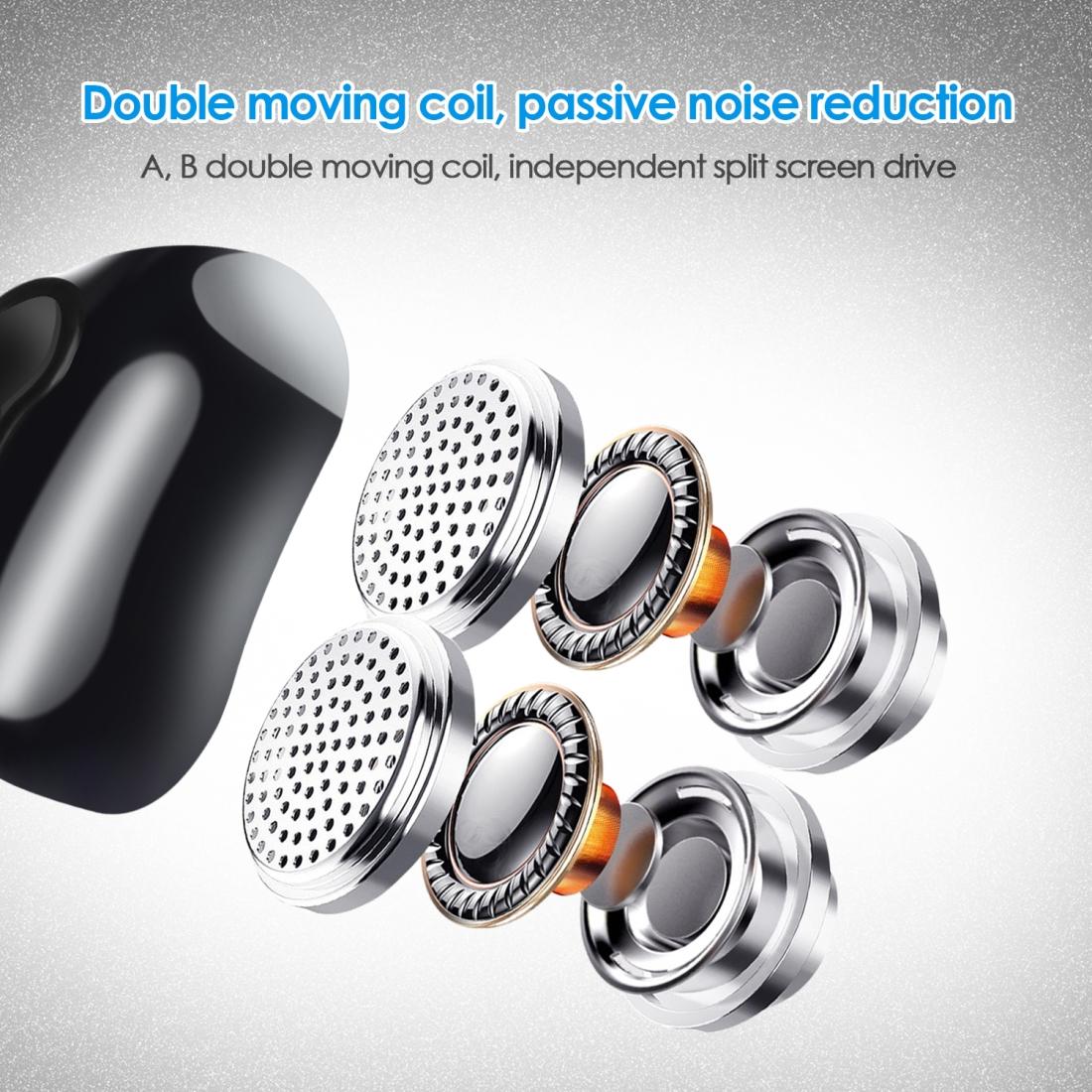 Wireless Bluetooth 5.0 Earphones with High-Fidelity Mic – TWS In-Ear Stereo Headset (Black)