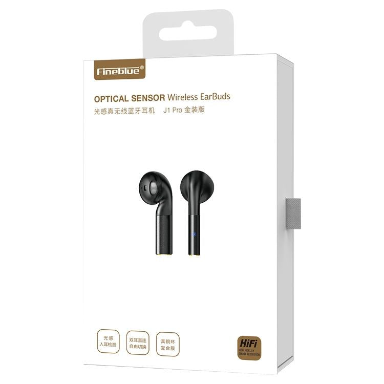 J1 Pro Wireless Bluetooth 5.0 Earphones – In-Ear Stereo Headset with Mic (Black)