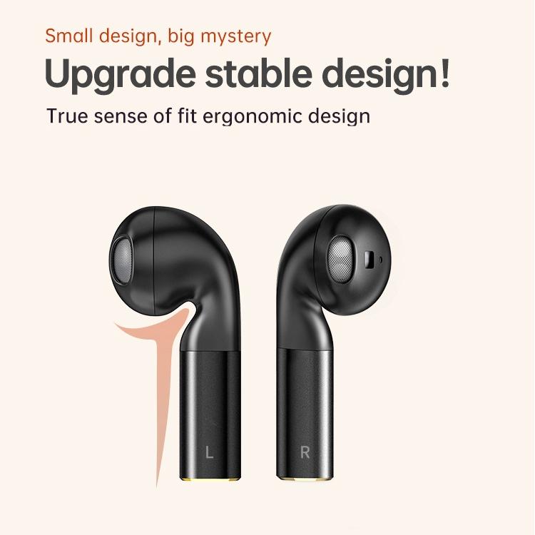 J1 Pro Wireless Bluetooth 5.0 Earphones – In-Ear Stereo Headset with Mic (Black)