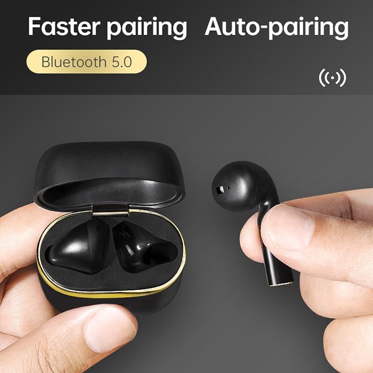 J1 Pro Wireless Bluetooth 5.0 Earphones – In-Ear Stereo Headset with Mic (Black)