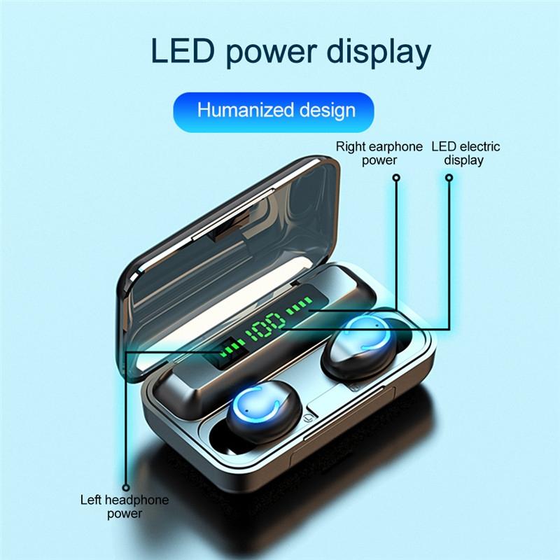 Wireless Noise-Cancelling Earbuds with Charging Case – Deep Bass, Touch Control, Long Battery Life – Black