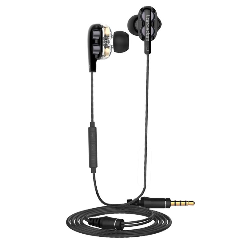 Black Double Moving Coil Wheat Headset – High Fidelity Sound, Comfortable Fit, Durable Design