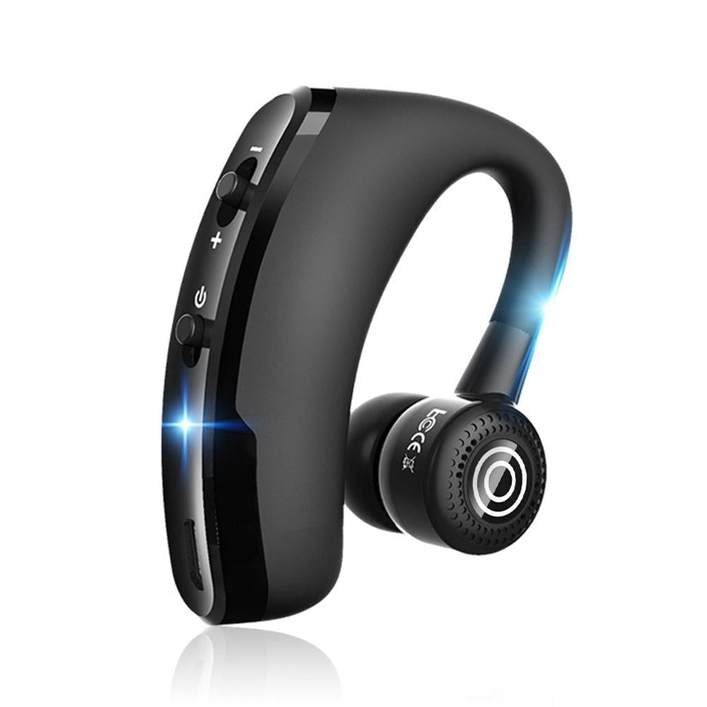 V9 Wireless Bluetooth Headset with Mic for Drivers – Hands-Free, Noise-Cancelling, Black