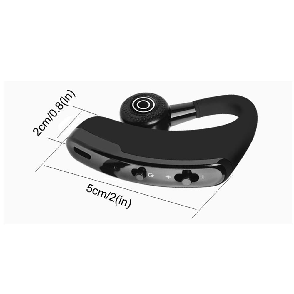 V9 Wireless Bluetooth Headset with Mic for Drivers – Hands-Free, Noise-Cancelling, Black