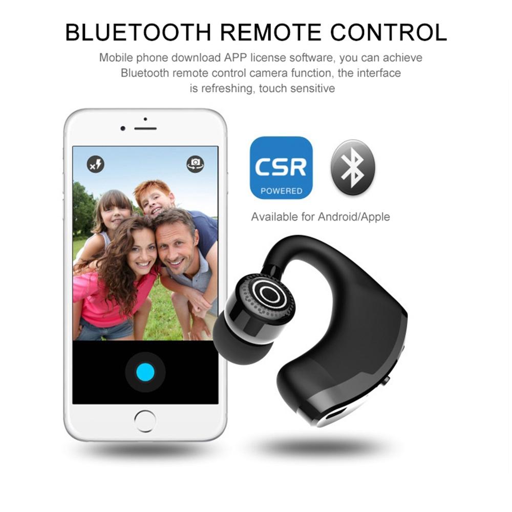 V9 Wireless Bluetooth Headset with Mic for Drivers – Hands-Free, Noise-Cancelling, Black