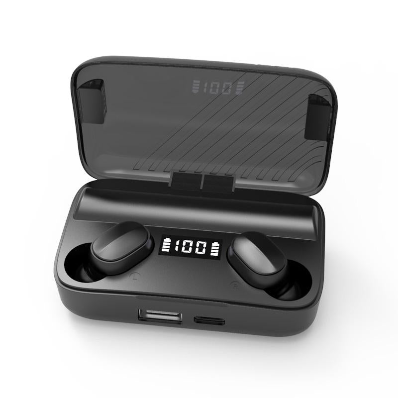 Wireless Noise-Cancelling Earbuds with LED Display & Magnetic Charging Case – Bluetooth 5.3, Hi-Fi Sound